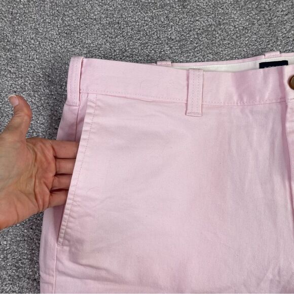 J. Crew Flex Chino Shorts Men’s 36 Pink Flat Front 7” Inseam Preppy - Picture 2 of 11